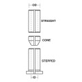 Carb-I-Tool TC 2 - 12.70mm O.D 1/2 - I.D 3/8 Straight Collet